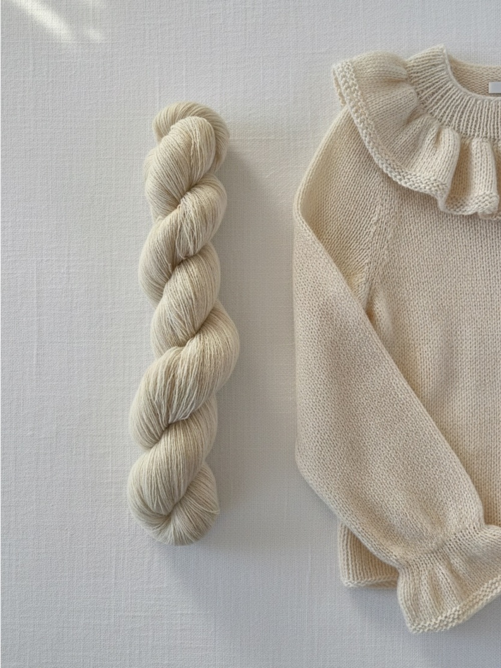 Reclaimed Italian Cashmere Yarn, Lace Weight | 3200m | Raw Honey | Lalitā
